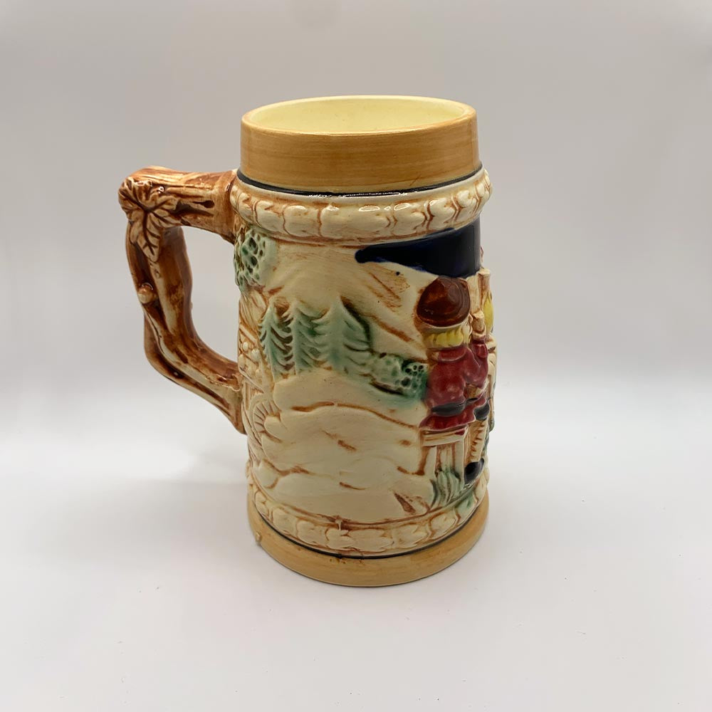 1960's Ceramic Beer Stein - Spiced Apple Chai Candle