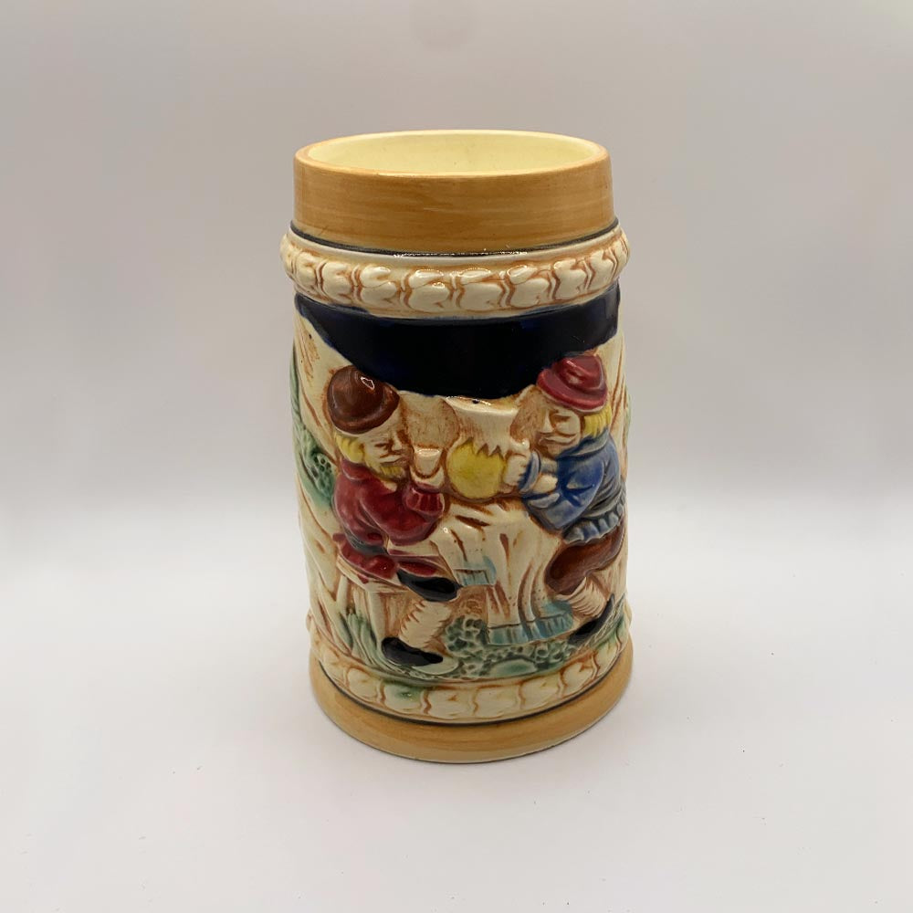 1960's Ceramic Beer Stein - Spiced Apple Chai Candle