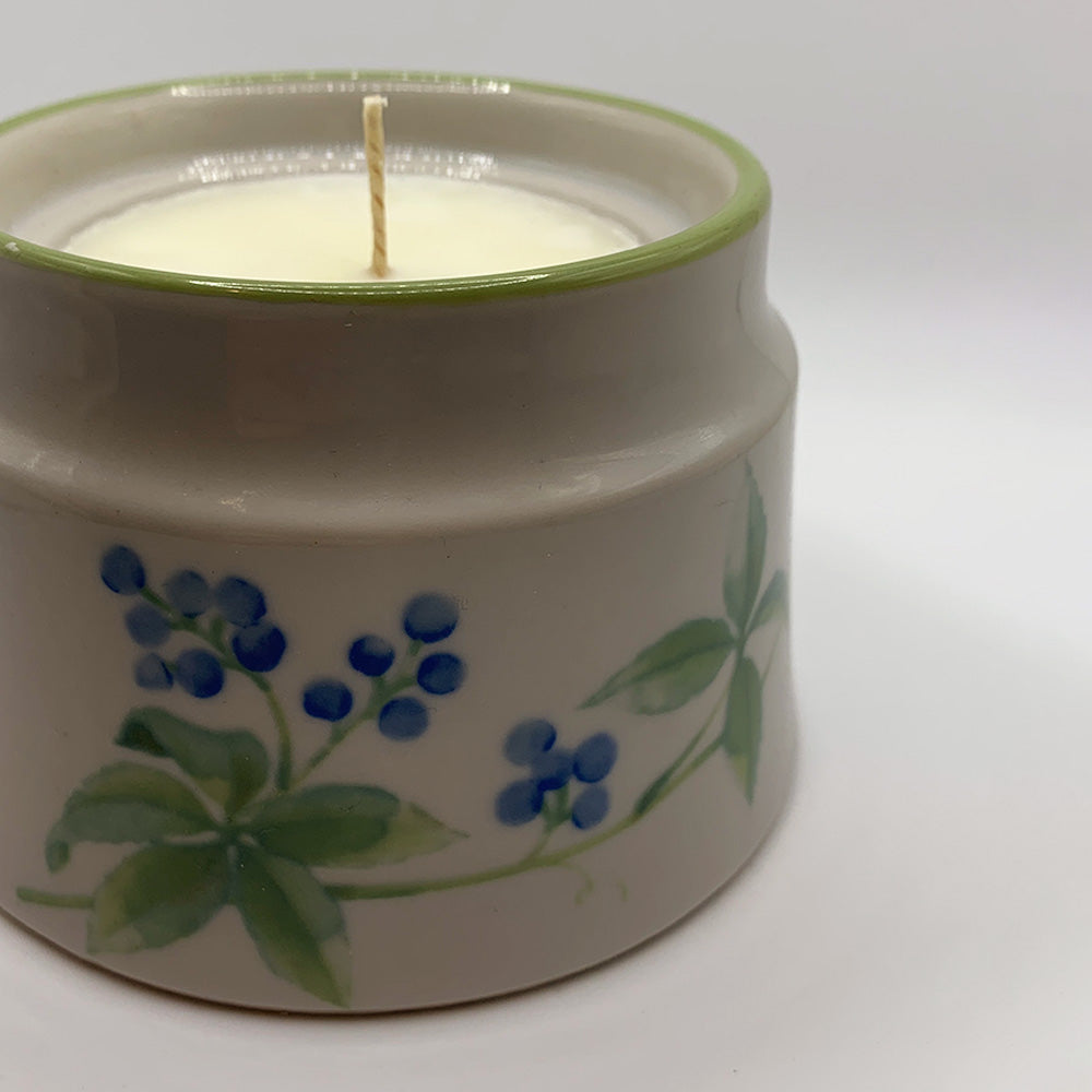 Noritake Floral Hand-Painted China Container - Spiced Apple Chai Candle