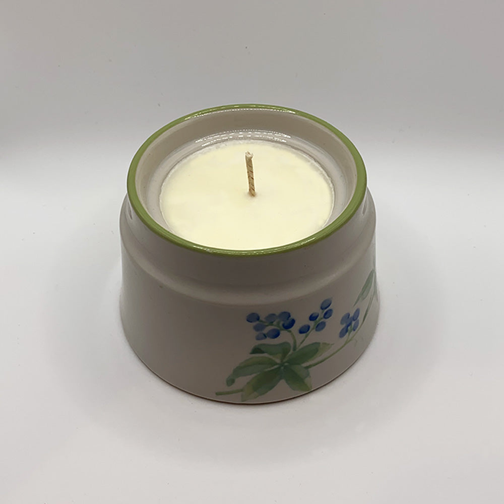 Noritake Floral Hand-Painted China Container - Spiced Apple Chai Candle