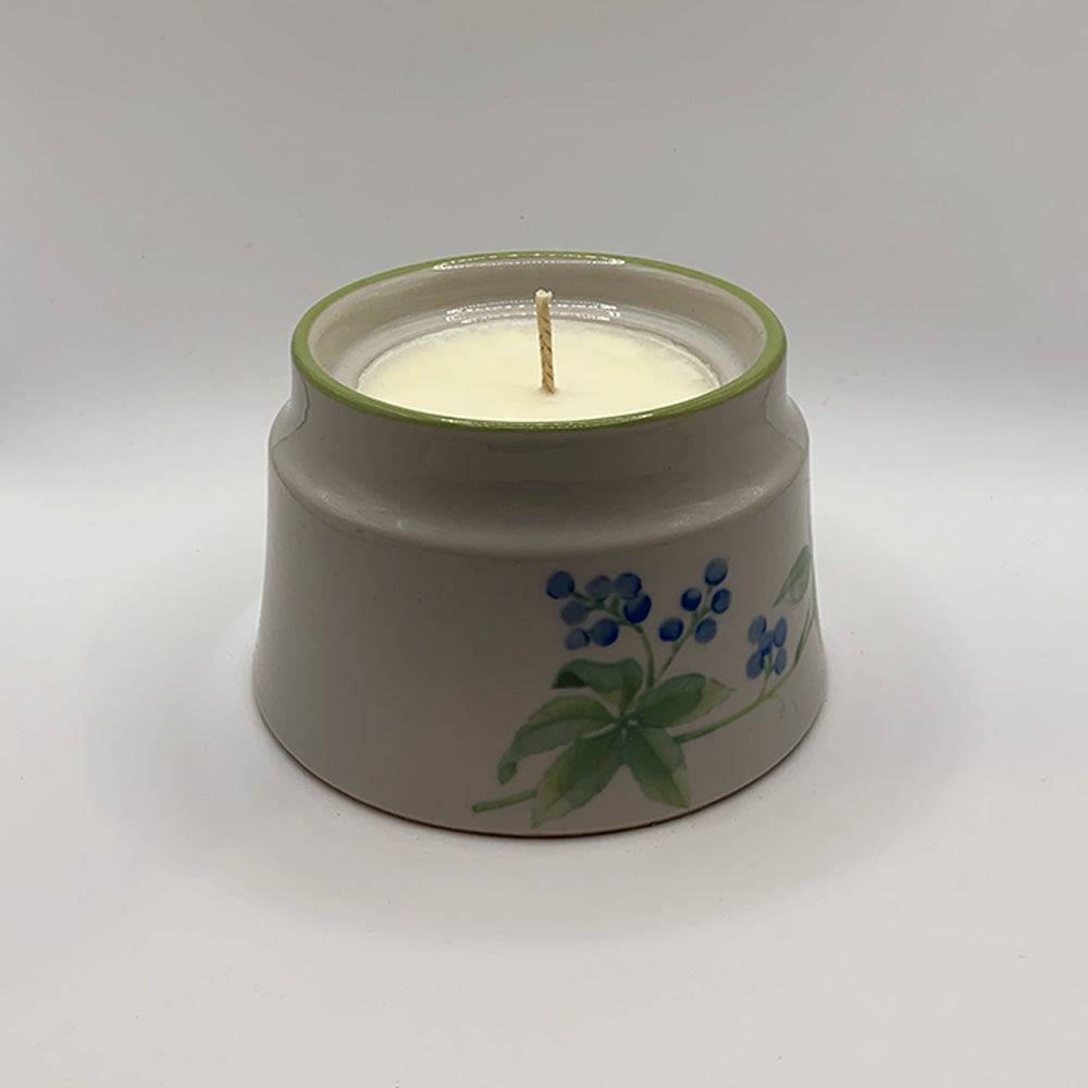 Noritake Floral Hand-Painted China Container - Spiced Apple Chai Candle