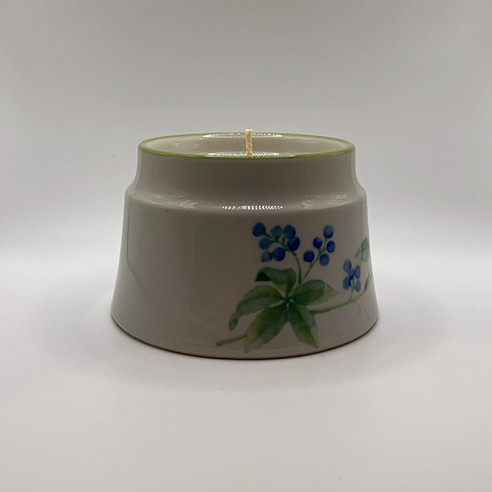 Noritake Floral Hand-Painted China Container - Spiced Apple Chai Candle