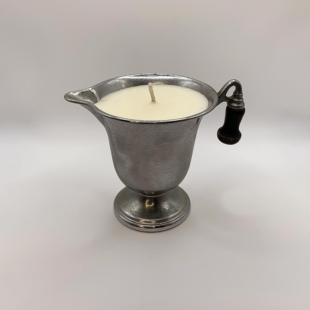 Silver Vintage Farberware Creamer Vessel - Spiced Apple Chai Candle