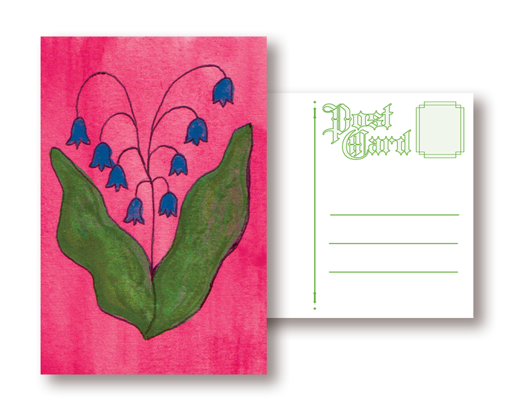 Blue Flowers | Post Card