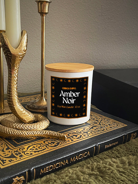 Amber Noir Soy Wax Candle | 10oz