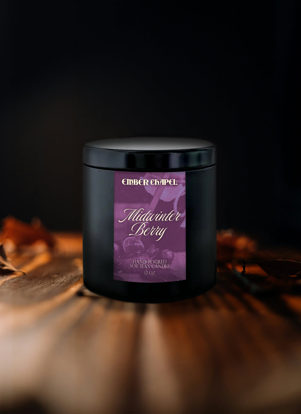 Midwinter Berry - Obsidian Tin (12oz)