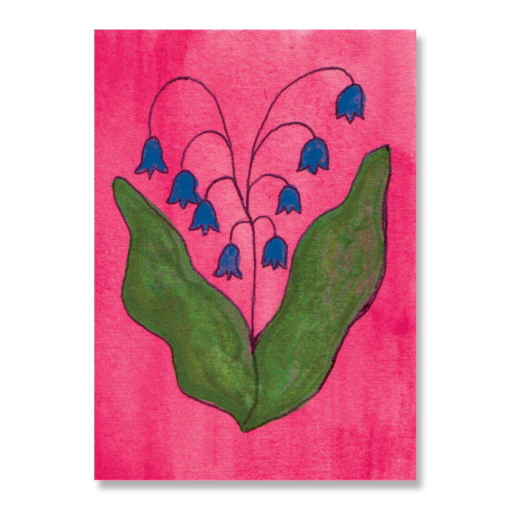 Blue Flowers Print