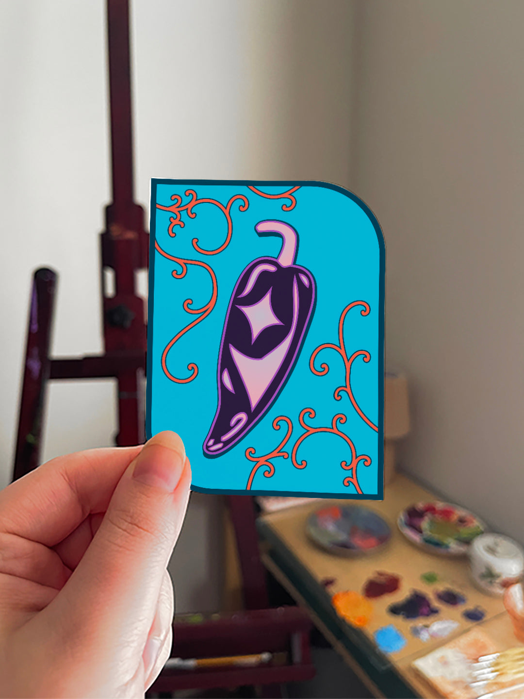 Purple Pepper Sticker