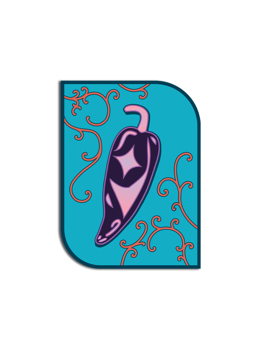Purple Pepper Sticker
