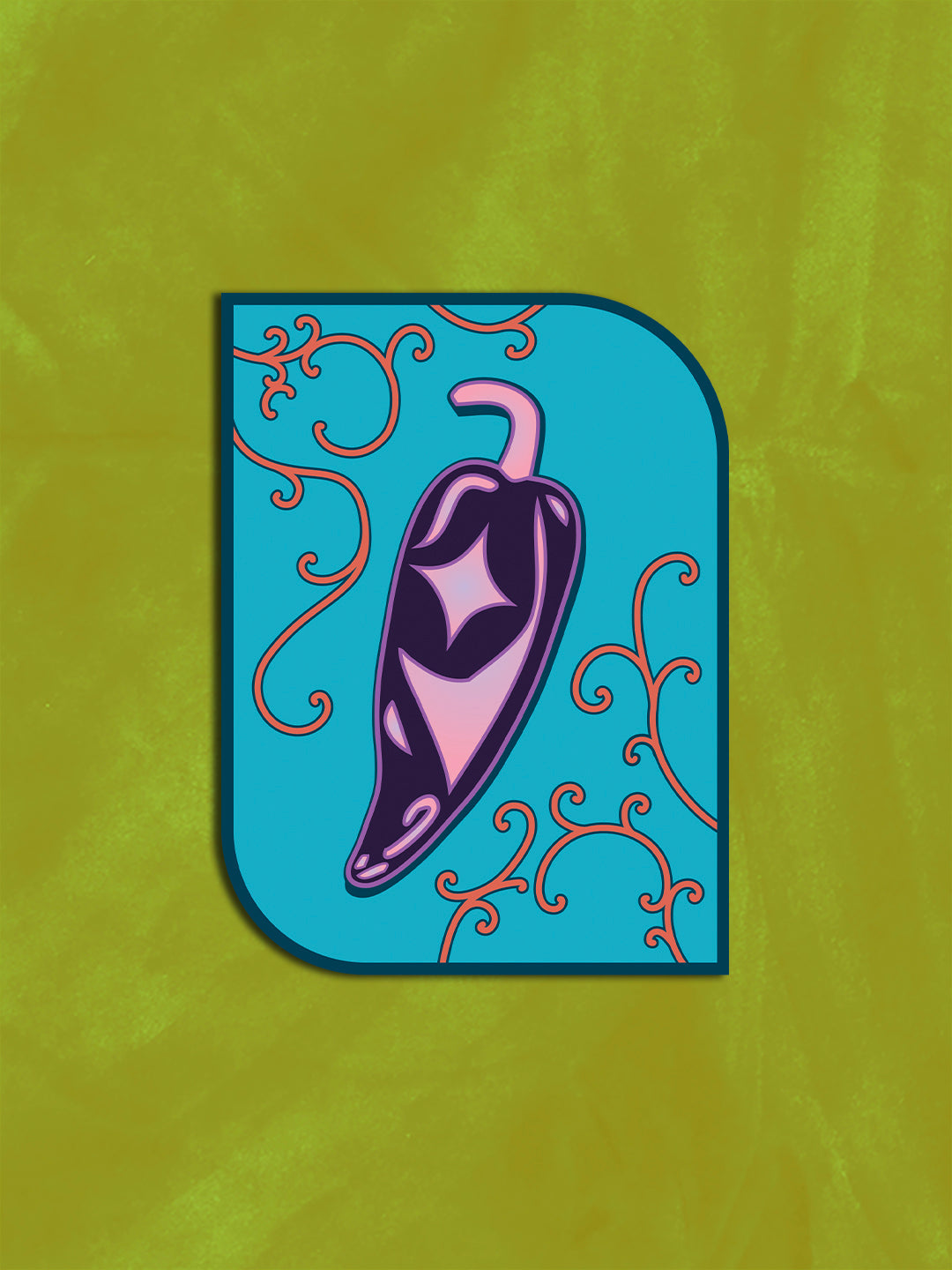 Purple Pepper Sticker