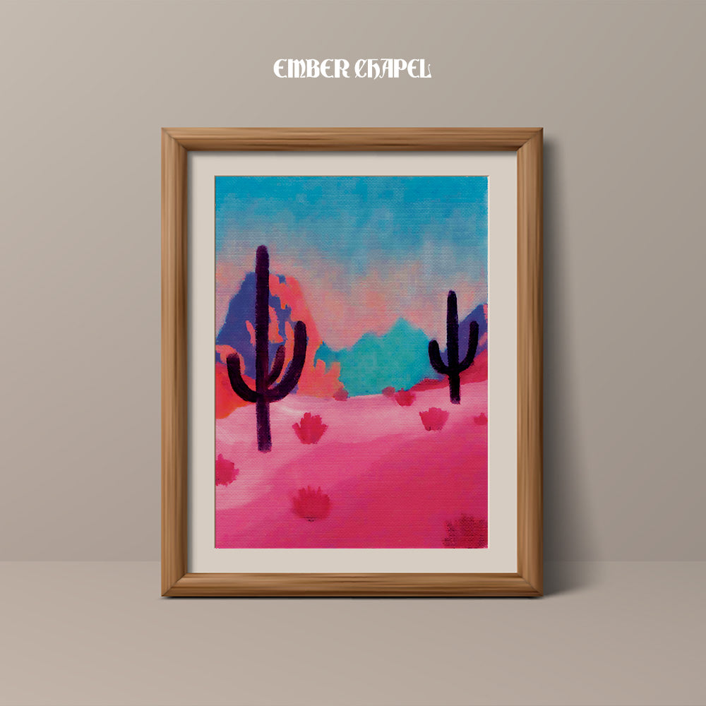 Cactus Sunset Print