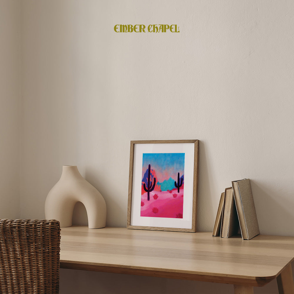 Cactus Sunset Print