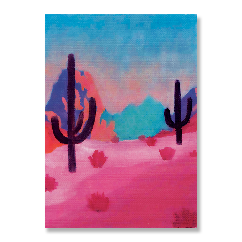 Cactus Sunset Print