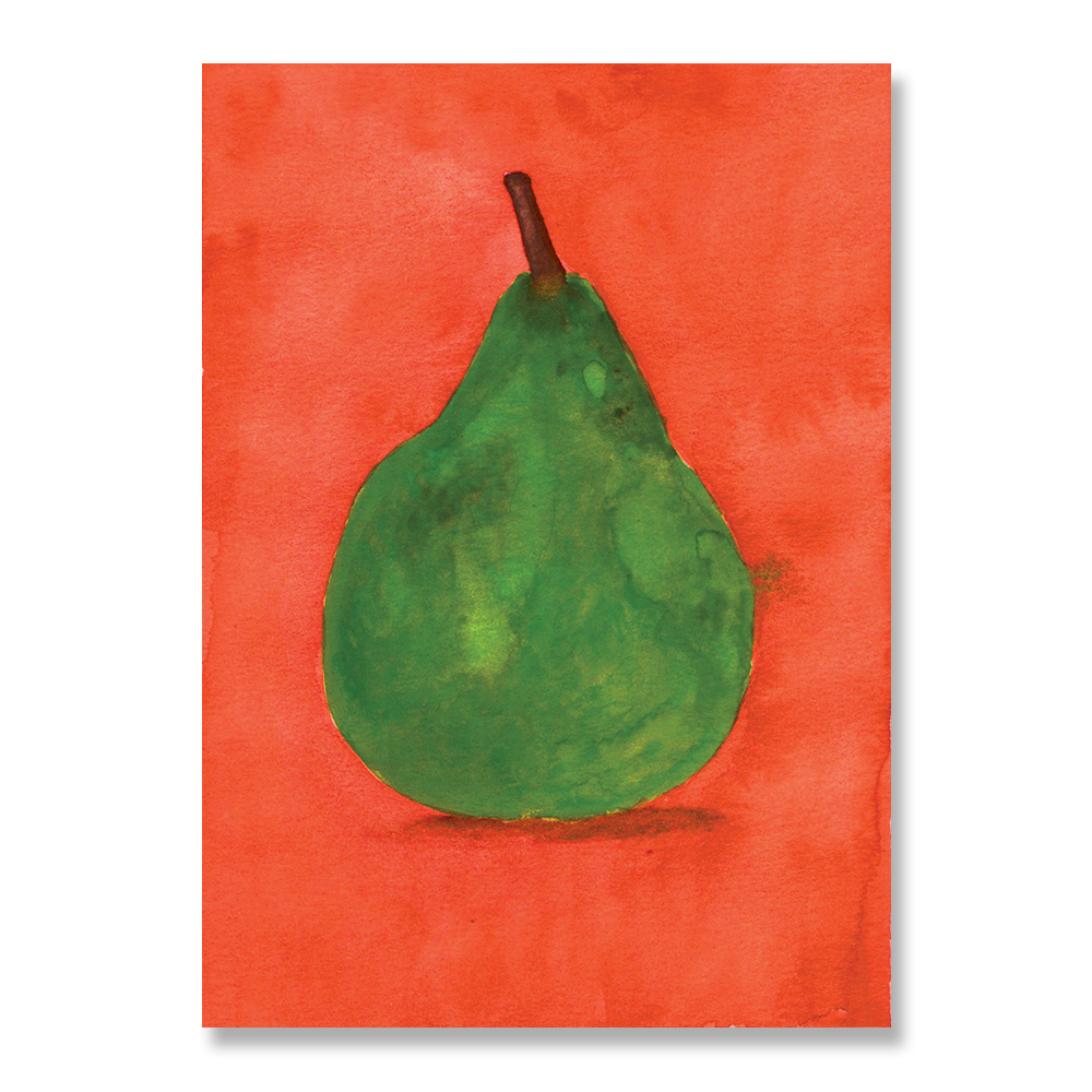 Watercolor Pear Print