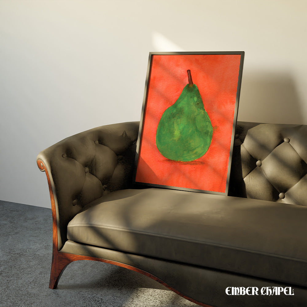 Watercolor Pear Print