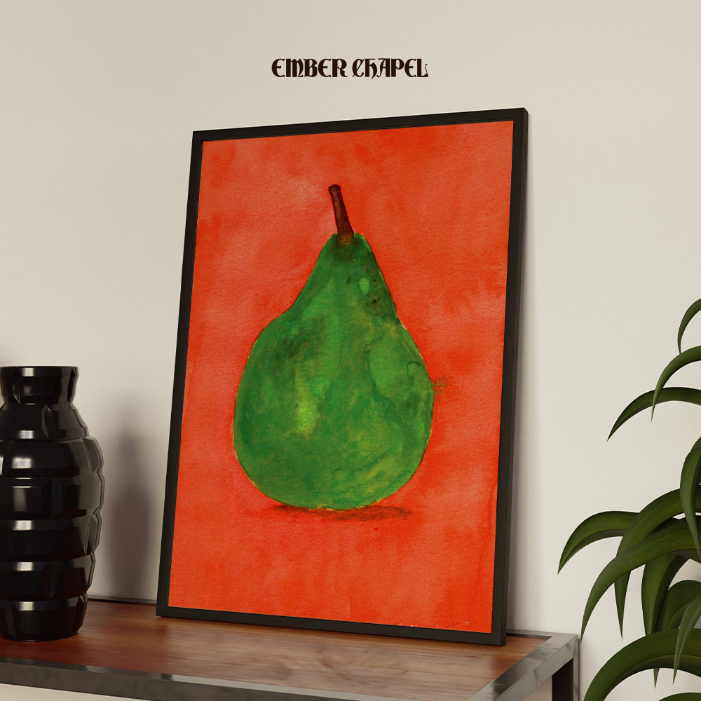 Watercolor Pear Print